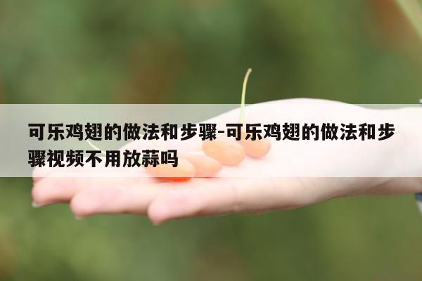 可乐鸡翅的做法和步骤-可乐鸡翅的做法和步骤视频不用放蒜吗