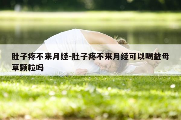 肚子疼不来月经-肚子疼不来月经可以喝益母草颗粒吗