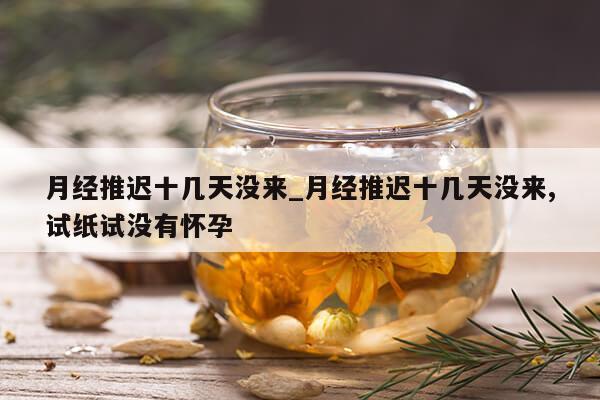 月经推迟十几天没来_月经推迟十几天没来,试纸试没有怀孕