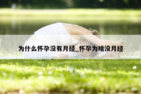 为什么怀孕没有月经_怀孕为啥没月经