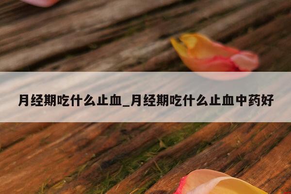 月经期吃什么止血_月经期吃什么止血中药好